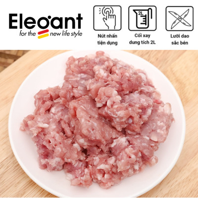 Máy xay thịt đa năng Elegant FC-J08 công suất 350W, cối thủy tinh 1.8L - Hàng chính hãng