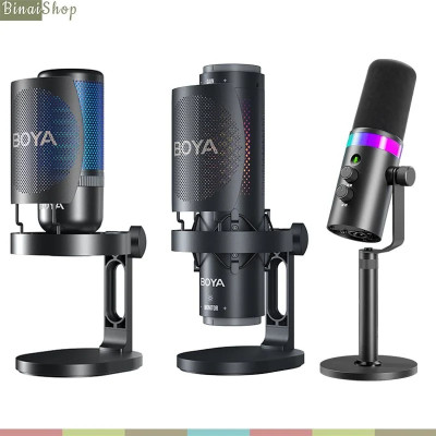 BOYA K3 / K7 / K9 - Micro Condenser USB, Sử Dụng Hiệu Ứng Ánh Sáng RGB Cho Streamer, Podcast, Giảng Dạy Trực Tuyến - Hàng chính hãng
