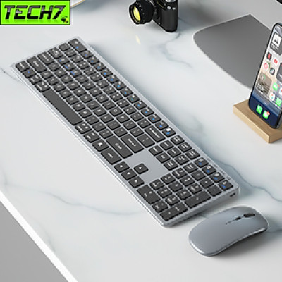 Bộ Bàn phím chuột không dây Fullsize H869 pin sạc TypeC đa kết nối bluetooth 5.2 + 3.0 + Usb wireless 2.4G hàng nhập khẩu