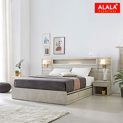 Giường ngủ ALALA1222 / Miễn phí vận chuyển và lắp đặt/ Đổi trả 30 ngày/ Sản phẩm được bảo hành 5 năm từ thương hiệu ALALA/ Chịu lực 700kg 