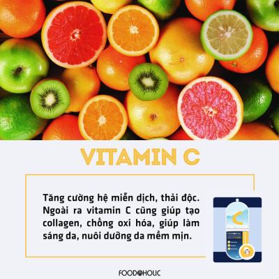 Mặt Nạ Foodaholic Derma Brightening Mask With Vitamin C Dưỡng Sáng 23g