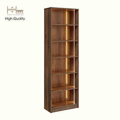 [Happy Home Furniture] CATY, kệ sách 6 tầng tích hợp đèn LED, 60cm x 28cm x 189cm (DxRxC), KSA_002_LED