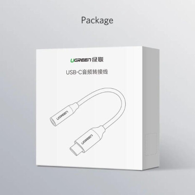 Ugreen UG30632AV142TK 10CM Dây USB Type-C sang AV 3.5mm - HÀNG CHÍNH HÃNG
