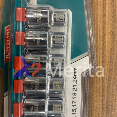 Bộ 10 đầu tuýp 1/2" Total THT121101