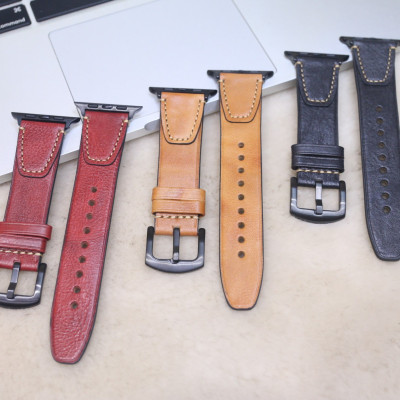 Dây đeo thay thế dành cho Apple Watch 1,2,3,4,5 da bò Ý