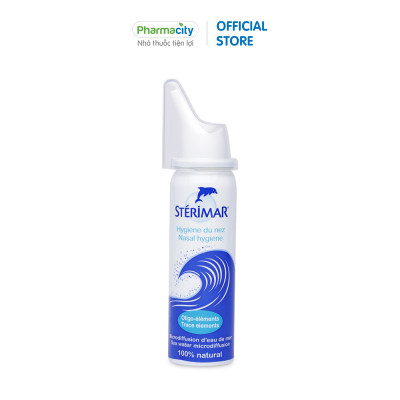 Vệ sinh mũi dạng xịt từ nước biển sâu tinh khiết Stérimar (50ml)