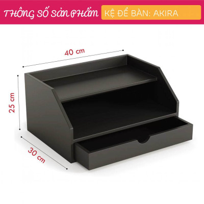 Giá sách để bàn làm việc nhỏ gọn SMLIFE Akira
