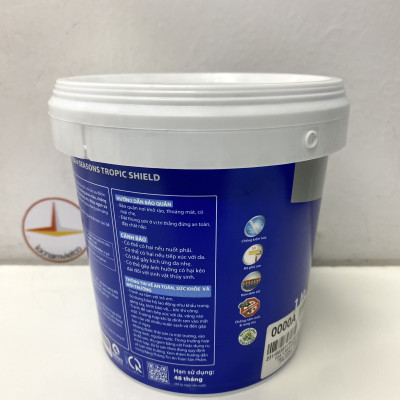 Sơn phào chỉ trong và ngoài nhà Toa 4 Seasons Tropic Shield màu xanh B- 7592_1L