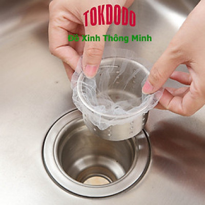 Túi Lọc Rác Bồn Rửa Bát - Túi Lưới Lọc Rác Giúp Ngăn Chặn Tắc Đường Ống TOKDODO ( túi 70-100 chiếc)