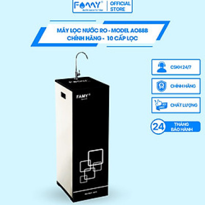 Máy Lọc Nước RO 10 Cấp Lọc Famy Model AO88B - Hàng Chính Hãng Cao Cấp - An Toàn Và Tốt Cho Sức Khoẻ