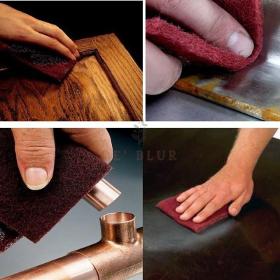 Bùi nhùi cước cao cấp 3M 07521 Scotch Brite Multi-Flex Abrasive Sheet Roll Very Fine Grade 203.2mm x 6.096m - deblur