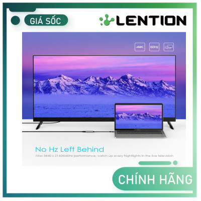 Bộ chuyển đổi USB-C sang HDMI 4K 60Hz Lention CU607H Hàng Chính Hãng