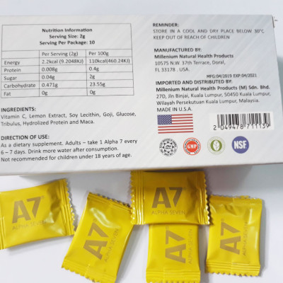 15 viên kẹo A7 Alpha Seven tăng thời gian cho nam