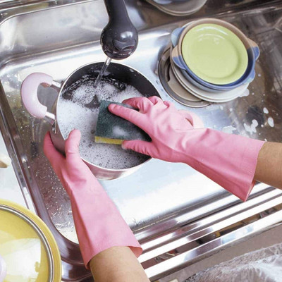 Găng tay cao su tự nhiên Towa Made in Japan (Hồng 762#)