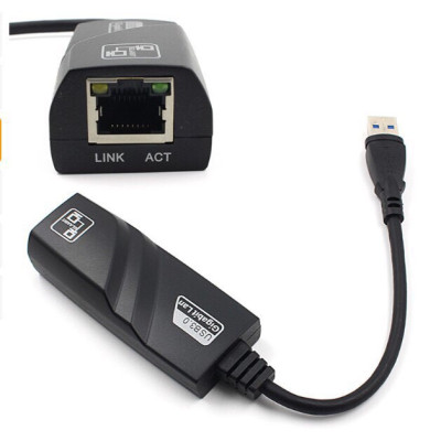 Cáp Chuyển USB 3.0 To Lan 10/100/1000 Mbps Gigabit - Cáp USB to LAN 3.0 Gigabit - Hàng chính hãng