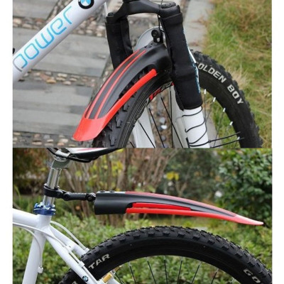 2 Dè Chắn Bùn Cho Cả Bánh Trước Và Bánh Sau Xe Đạp Leo Núi 4 Sọc Màu - Chính hãng dododios