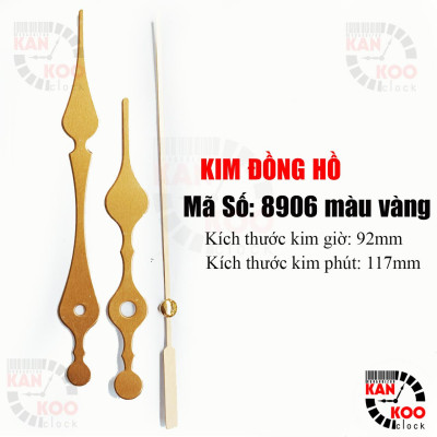 Kim đồng hồ treo tường Kankoo Clock mã số 8096 màu vàng