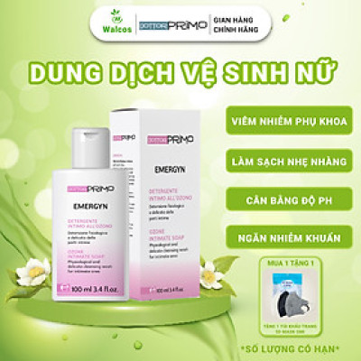 Dung Dịch Vệ Sinh Cho Nam & Nữ Giúp Làm Sạch, Giảm Nấm Phụ Khoa DottorPrimo Emergyn (Chai 100ml)
