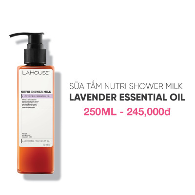 Sữa tắm làm dịu,làm sạch da Lá House Nutri Shower Milk 250ml Lavender/ Peppermint