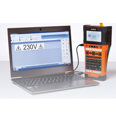 Máy In Nhãn Công Nghiệp Kết Nối Wifi Brother PT-E550W - Hàng Chính Hãng