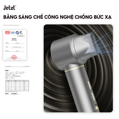 Máy sấy tóc ion âm Jetzt Care HC1000 - Công nghệ chống bức xạ hiện đại, an toàn tuyệt đối cho trẻ em và phụ nữ có thai, hàng chính hãng