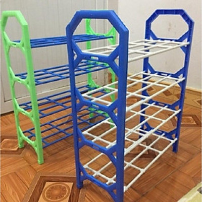 Kệ để giày dép, sách vở, đồ dùng đa năng 4 tầng lắp ráp xếp gọn