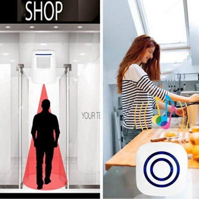 Chuông báo khách kết hợp báo trộm không dây 38 kiểu chuông YF0256 - 1 Mắt 1 Chuông 