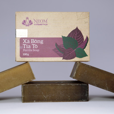 Xà Bông Tía Tô Dưỡng Da Tự Nhiên Cao Cấp - Perilla Soap