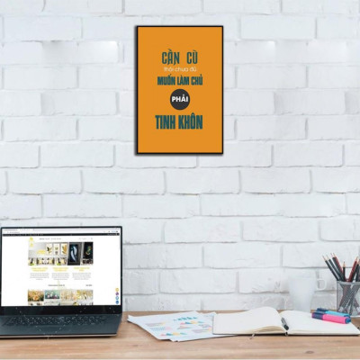 Tranh động lực treo tường, tranh văn phòng - tranh gỗ MDF treo tường