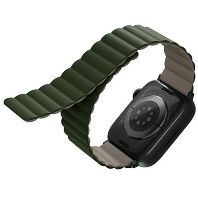 Dây đeo UNIQ Revix Reversible Magnetic Silicone Strap (42/44/45mm) dành cho Apple Watch 1~8/ SE Hàng Chính Hãng