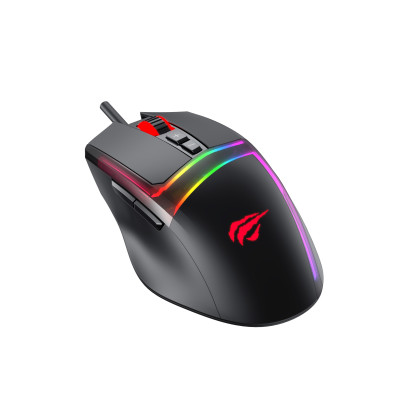 Chuột Gaming Có Dây Havit MS953/ 7 Chế Độ/ 700DPI/ Led RGB/ 20 Triệu Lần Nhấp Chuột - Hàng Chính Hãng