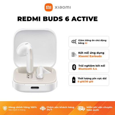 Tai Nghe Bluetooth Xiaomi Redmi Buds 6 Active - Hàng Chính Hãng