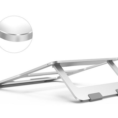 Đế nhôm gập tản nhiệt HXSJ dành cho Laptop, Macbook - Hàng nhập khẩu 