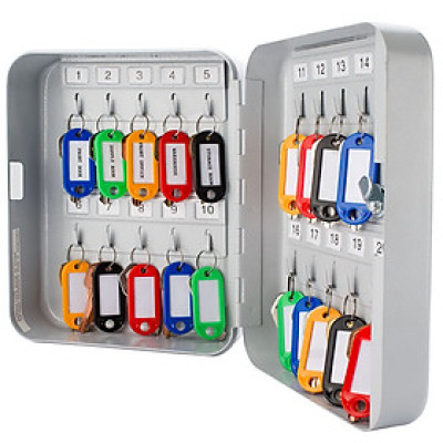  Tủ treo chìa khóa Barska 20- Position Key (20 chỗ móc chìa) - Hàng chính hãng