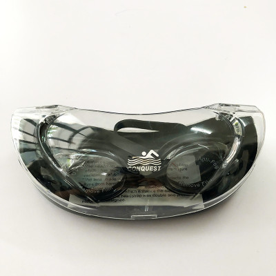 Kính Bơi Người Lớn ConQuest Chống Sương Mù Chống Tia UV - Đen