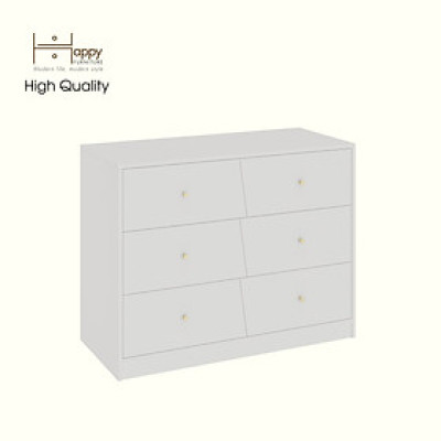 HAPPY FURNITURE , Tủ lưu trữ 6 ngăn kéo - DALEY ,THK_344 , 100cm x 45cm x 77cm DxRxC