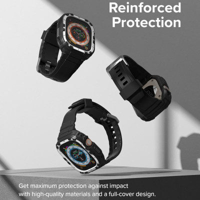 Vỏ Ốp Đồng Hồ Kèm Dây dành cho Apple Watch Ultra 2/1 RINGKE Fusion X Guard - Hàng Chính Hãng