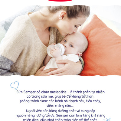 Combo 4 Sữa bột công thức Semper Bifidus số 1 400g/hộp