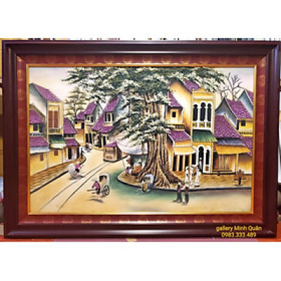 TRANH ĐÁ TỰ NHIÊN  - PHỐ CỔ HÀ NỘI