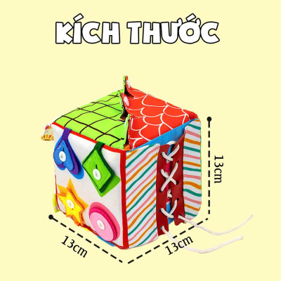 Đồ Chơi Khối Vải Luyện Kỹ Năng Kiêm Lục Lạc Cho Bé - PiPoVietnam