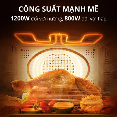 Nồi Chiên Hơi Nước Cao Cấp 10 Trong 1 Mishio MK318 - Hàng Chính Hãng