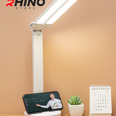 Đèn học LED 3 ánh sáng bảo vệ mắt chống cận cảm ứng Rhino L205, tích điện đa năng làm việc, để bàn học - Hàng chính hãng