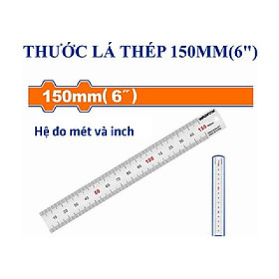 [CHÍNH HÃNG] Thước lá thép 150mm(6") WADFOW WRU1315