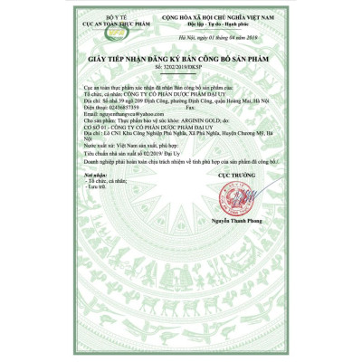 Arginin Gold Silymarin Đại Uy (Hộp 6 vỉ x 10 viên nang mềm)