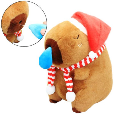 Thú Bông Capybara Noel Chảy Mũi 45 cm - ZooZoo 5480