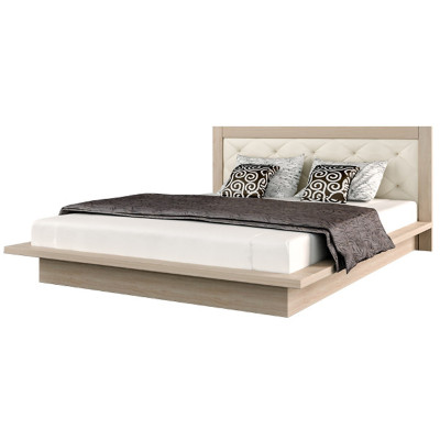 Giường ngủ cao cấp Tundo màu vàng kem 180cm x 200cm