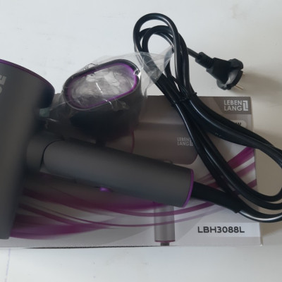 Lebenlang - Máy sấy tóc gấp gọn, 2 chiều nóng lạnh với công suất 2100W, chống xơ rối tóc, model LBH3088P - hàng chính hãng