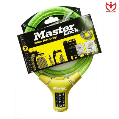 Khóa số dây cáp Master Lock 8229 dài 0.9m x 12mm
