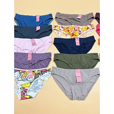 COMBO 5 QUẦN LÓT NỮ COTTON / THUN LẠNH HỌA TIẾT LYS (HÀNG XƯỞNG THANH LÝ)