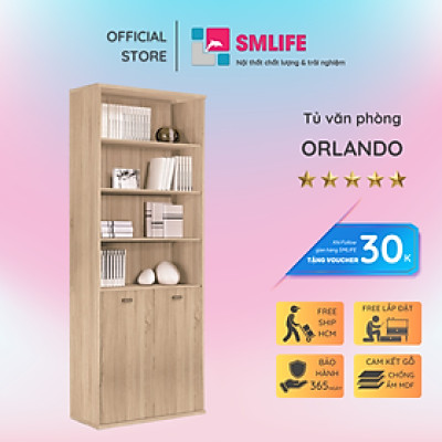 Tủ để tài liệu bằng gỗ thiết kế hiện đại kiểu dáng nhỏ gọn SMLIFE Orlando